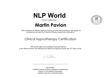 NLP Master Practitioner Certification